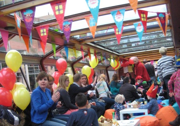Sinterklaasfeest aan boord bij Blue Boat
